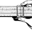 An illustrated slide rule with logarithmic scales
