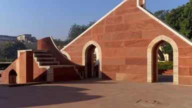 Masonry astronomical instruments at the Jantar Mantar observatory in Jaipur