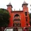 The red-brick facade of the Madras High Court in Chennai